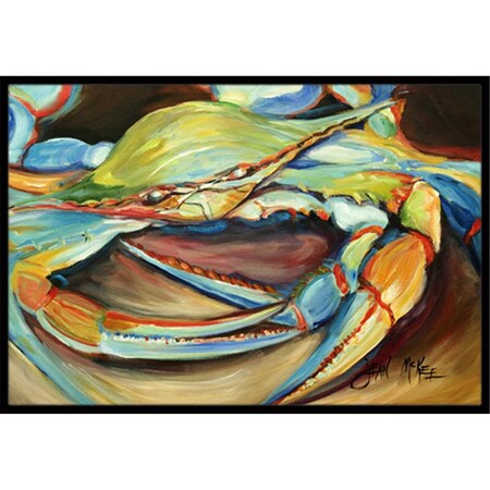 Carolines Treasures Blue Crab Indoor and Outdoor Mat- 24 x 36 in. JMK1096JMAT